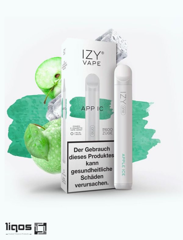 پاد یک بار مصرف 600 پاف ایزی IZY-vape-apple