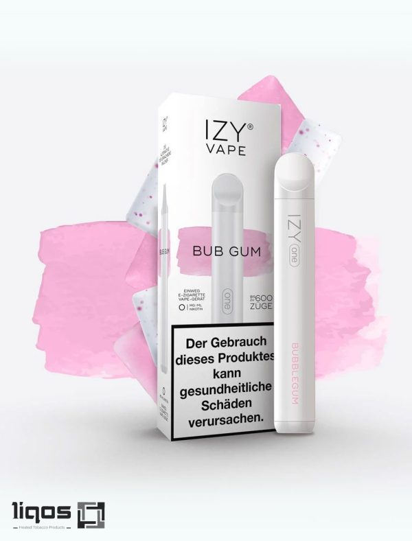 پاد یک بار مصرف 600 پاف ایزی آدامس بادکنکی IZY-vape-bubble-gum