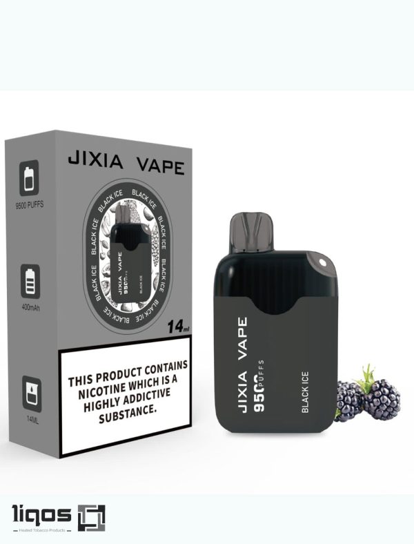 پاد یک بار مصرف 9500 پاف جیکسیاPod-9500-puff-Jixia-Black-ice
